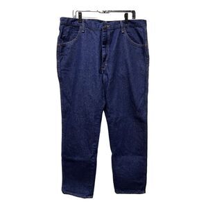 BAN) Rustler Jeans Men's Size 40x32 Blue Straight‎ Leg Regular Fit Denim 40w 32l